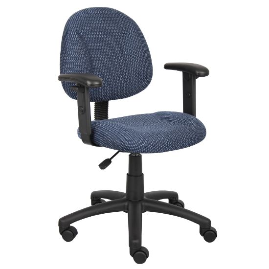 Picture of Boss Office Products Posture Mid-Back Task Chair, Black/Blue