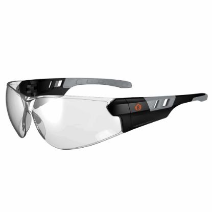 Picture of Ergodyne Skullerz SAGA Frameless Safety Glasses, One Size, Matte Black Frame, Indoor/Outdoor Lens