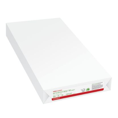 Picture of Office Depot EnviroCopy Copy Paper, 1 Ream, White, Legal (8.5in x 14in), 500 Sheets Per Ream, 20 Lb, 92 Brightness, 30% Recycled, FSC Certified