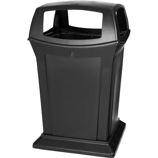 Picture of Rubbermaid Ranger Fire-Safe Square Structural Foam Container, 45 Gallons, Black