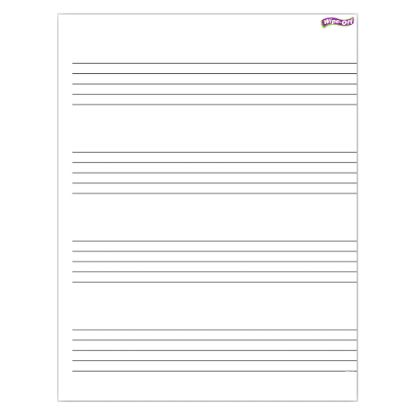 Picture of TREND Music Staff Paper Wipe-Off Chart, 17in x 22in, Pack Of 6