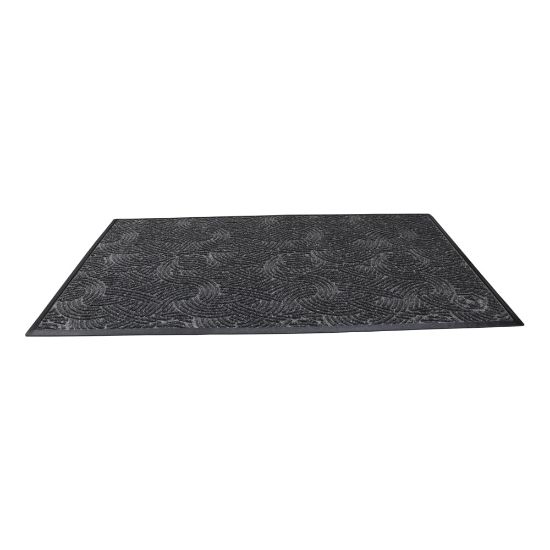 Picture of Waterhog Plus Swirl Floor Mat, 48in x 72in, Gray Ash