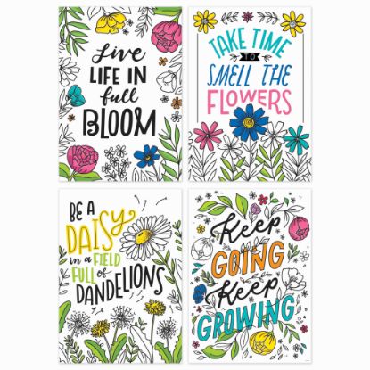 Picture of Creative Teaching Press Bright Blooms Inspire U Posters, 19in x 13-3/8in, Pack Of 4 Posters