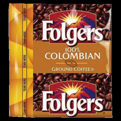 Picture of Folgers 100% Colombian Pouch Coffee, 1.75 Oz., Carton Of 42 Bags