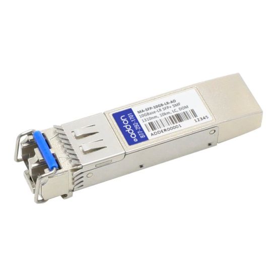 Picture of AddOn Meraki MA-SFP-10GB-LR Compatible SFP+ Transceiver - SFP+ transceiver module (equivalent to: Meraki MA-SFP-10GB-LR) - 10 GigE - 10GBase-LR - LC single-mode - up to 6.2 miles - 1310 nm