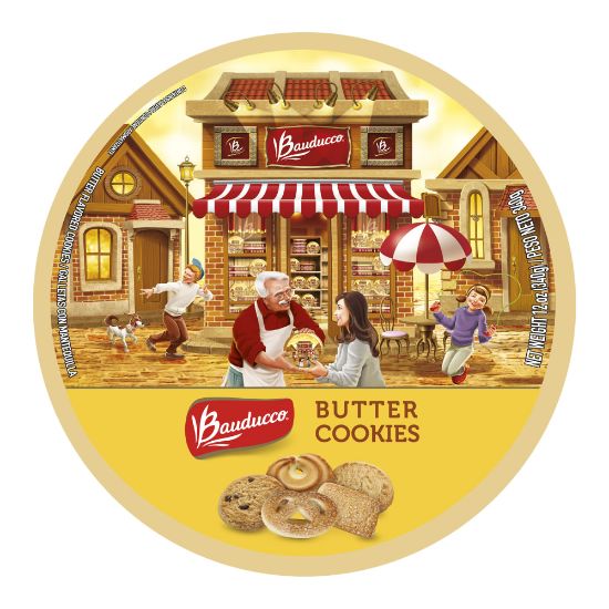 Picture of Bauducco Foods Butter Cookies, 12 oz, Case Of 12 Tins