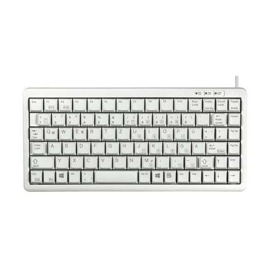 Picture of CHERRY G84-4100 Compact Keyboard - Keyboard - PS/2, USB - English - light gray