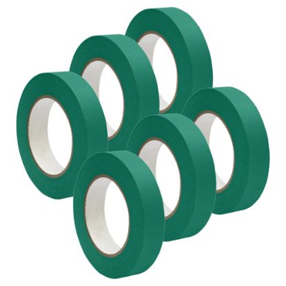 Picture of DSS Distributing Premium-Grade Masking Tape, 3in Core, 1in x 55 Yd., Green, Pack Of 6