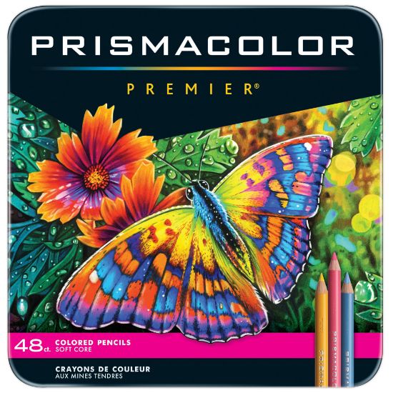 Picture of Prismacolor Premier Colored Pencils, Soft Core, Assorted Colors, Set Of 48