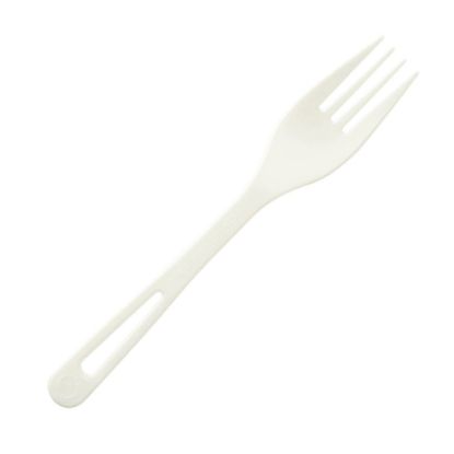 Picture of World Centric PLA Forks, White, Pack Of 1,000 Forks