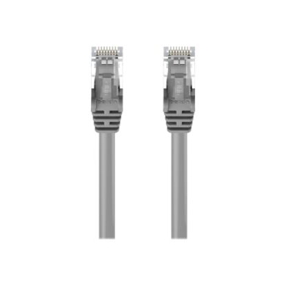 Picture of Belkin 7ft CAT6 Ethernet Patch Cable Snagless, RJ45, M/M, Gray - Patch cable - RJ-45 (M) to RJ-45 (M) - 7 ft - UTP - CAT 6 - molded, snagless - gray - for Omniview SMB 1x16, SMB 1x8; OmniView SMB CAT5 KVM Switch