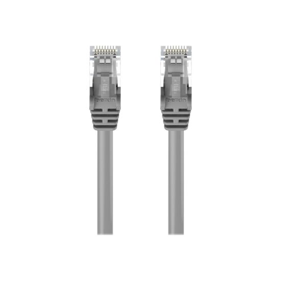 Picture of Belkin 7ft CAT6 Ethernet Patch Cable Snagless, RJ45, M/M, Gray - Patch cable - RJ-45 (M) to RJ-45 (M) - 7 ft - UTP - CAT 6 - molded, snagless - gray - for Omniview SMB 1x16, SMB 1x8; OmniView SMB CAT5 KVM Switch