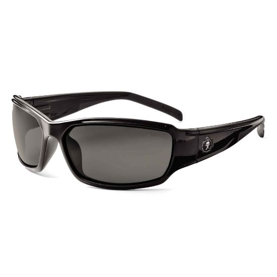 Picture of Ergodyne Skullerz Safety Glasses, Thor, Polarized, Black Frame, Smoke Lens