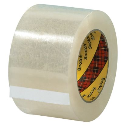 Picture of 3M 313 Carton Sealing Tape, 3in x 55 Yd., Clear, Case Of 6