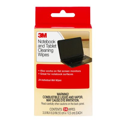 Picture of 3M Notebook Screen Cleaning Wipes, Pack Of 24