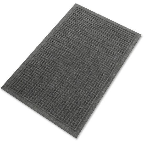 Picture of Genuine Joe EcoGuard Eternity Indoor Floor Mat, 2ft x 3ft, Charcoal Gray