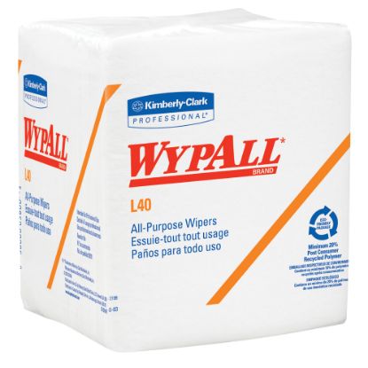 Picture of Kimberly-Clark Professional Wipers Wypall L40, 1/4 Fold, Pack Of 56