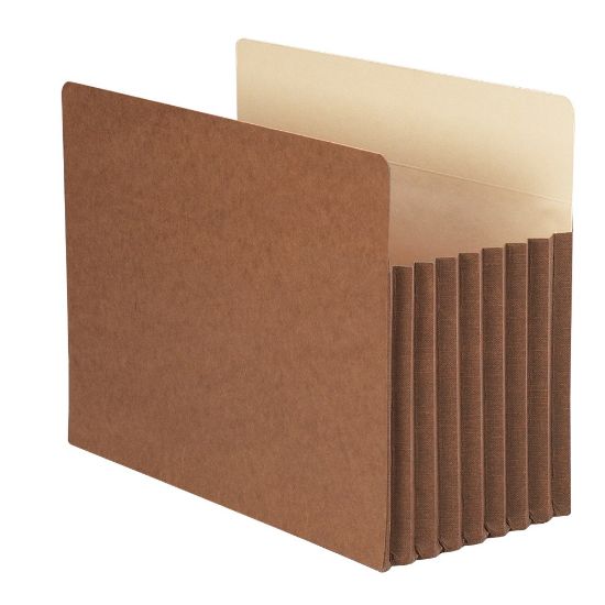 Picture of Smead TUFF Pocket File Pockets, 7in Expansion, 9 1/2in x 11 3/4in, 30% Recycled, Redrope, Pack Of 5