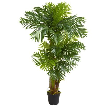 Picture of Nearly Natural Hawaii Palm 72inH Artificial Tree With Pot, 72inH x 20inW x 20inD, Green