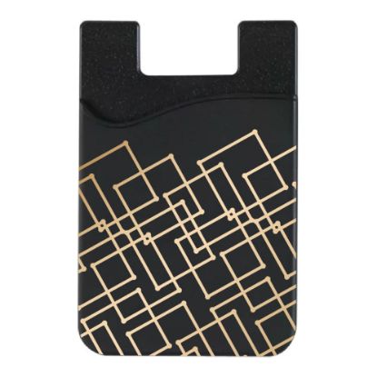 Picture of OTM Essentials Mobile Phone Wallet Sleeve, 3.5inH x 2.3inW x 0.1inD, Geometric Gold, OP-TI-Z120A