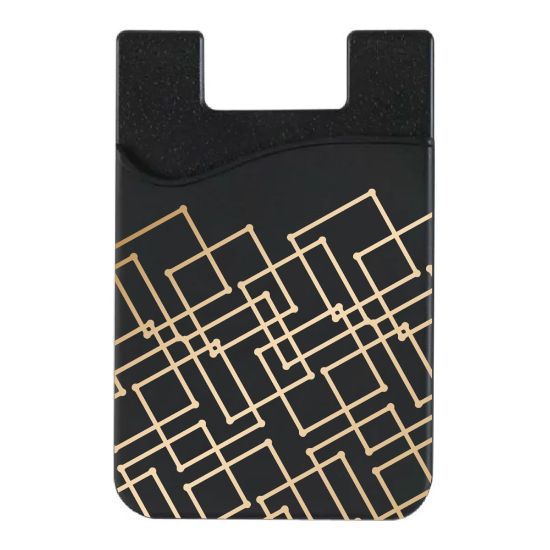 Picture of OTM Essentials Mobile Phone Wallet Sleeve, 3.5inH x 2.3inW x 0.1inD, Geometric Gold, OP-TI-Z120A