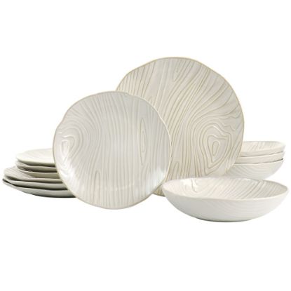 Picture of Martha Stewart Stoneware Dinnerware Set, Off-White