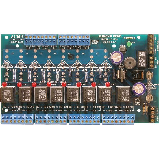 Picture of Altronix ACM8CB Access Power Controller Module - 12 V AC, 24 V AC, 12 V DC, 24 V DC