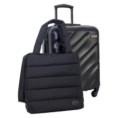 Picture of Geoffrey Beene Puffer Hardside 2-Piece Luggage Set, Black