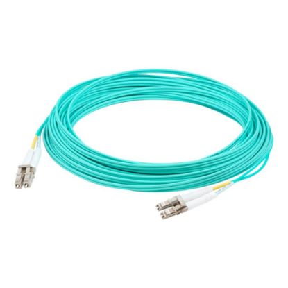 Picture of AddOn 7m LC OM4 Aqua Patch Cable - Patch cable - LC multi-mode (M) to LC multi-mode (M) - 7 m - fiber optic - duplex - 50 / 125 micron - OM4 - halogen-free - aqua