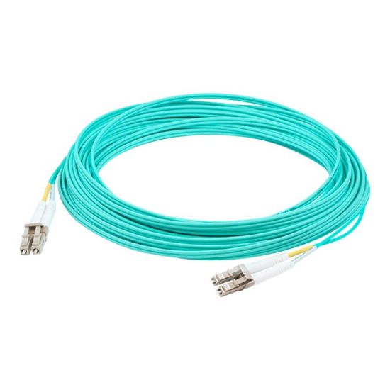 Picture of AddOn 7m LC OM4 Aqua Patch Cable - Patch cable - LC multi-mode (M) to LC multi-mode (M) - 7 m - fiber optic - duplex - 50 / 125 micron - OM4 - halogen-free - aqua