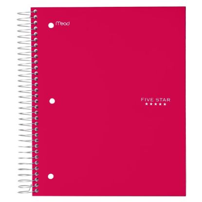 Picture of Five Star Trend Notebook, 8 Pockets, 8in x 10 1/2in, 5 Subjects, Wide Ruled, 200 Sheets, Assorted Colors (No Color Choice)