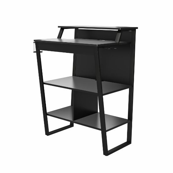 Picture of Ameriwood Home NTense Genesis 30inW Standing Gaming Desk, Black