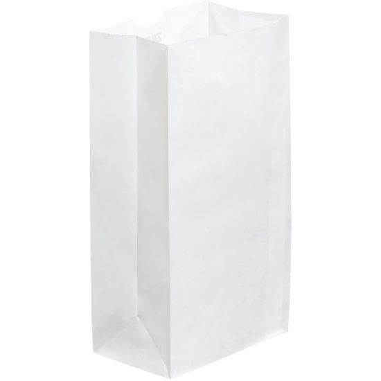 Picture of Partners Brand Grocery Bags, 11inH x 6inW x 3 5/8inD, White, Case Of 500