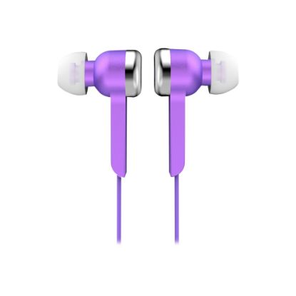 Picture of IQ Sound Digital Stereo Earphones - Stereo - Purple - Wired - Earbud - Binaural - In-ear - 4 ft Cable