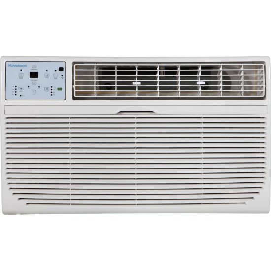 Picture of Keystone 230V Through-The-Wall Air Conditioner With Heat, 12,000 BTU, 14 1/2inH x 24 3/16inW x 20 5/16inD, White