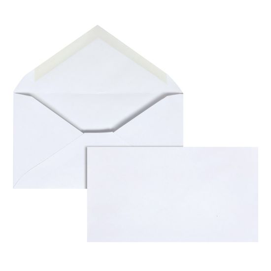 Picture of Office Depot Brand Envelopes, 3-5/8in x 6-1/2in, Gummed Seal, White, Box Of 500