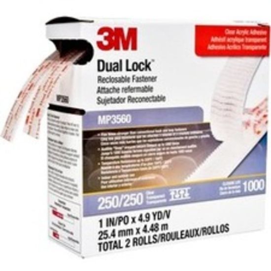 Picture of 3M Dual Lock Reclosable Fastener Tape, MP-3560, 1in x 15ft, Clear