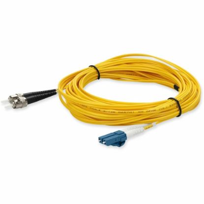 Picture of AddOn 6m LC to ST OS1 Yellow Patch Cable - Patch cable - LC/UPC single-mode (M) to ST/UPC single-mode (M) - 6 m - fiber optic - duplex - 9 / 125 micron - OS1 - halogen-free - yellow