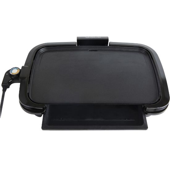 Picture of Nostalgia Electrics HomeCraft Non-Stick Griddle With Warming Drawer, Black