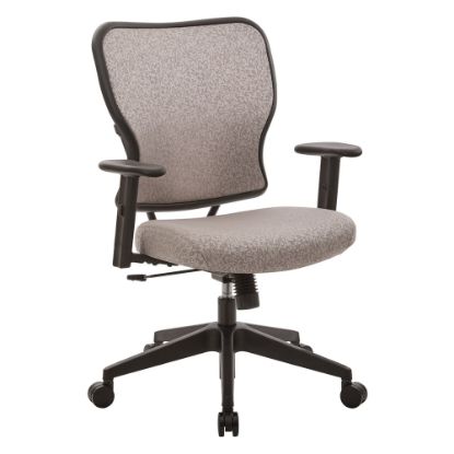 Picture of Office Star Space Seating 213 Series Deluxe Fabric 2-To-1 Mechanical Height-Adjustable Mid-Back Chair, Latte