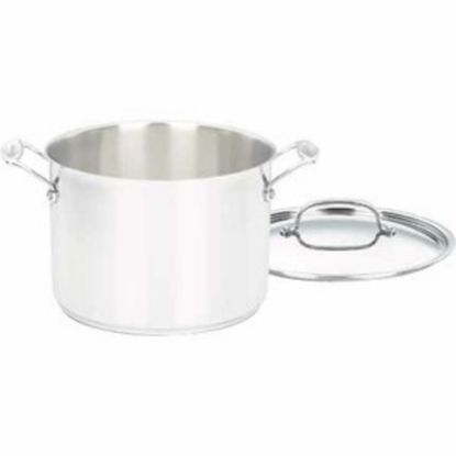 Picture of Cuisinart Chefs Classic 76624 Stockpot - Dishwasher Safe - Oven Safe - Sauce Pot2 gal - Stainless Steel Body