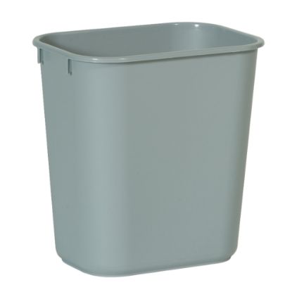 Picture of Rubbermaid Durable Polyethylene Wastebasket, 3 1/4 Gallons (12.3L), Gray