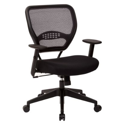 Picture of Office Star Professional Air Grid Mid-Back Mesh Chair, Black