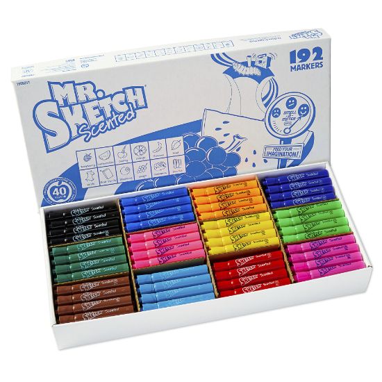 Picture of Mr. Sketch Scented Markers, Class Pack, Assorted Colors, Pack Of 192