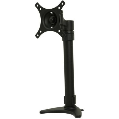 Picture of Peerless-AV LCT100S Desk Mount for Flat Panel Display - Black - Height Adjustable - 12in to 38in Screen Support - 20 lb Load Capacity - 75 x 75, 100 x 100 - VESA Mount Compatible - 1 - Aluminum