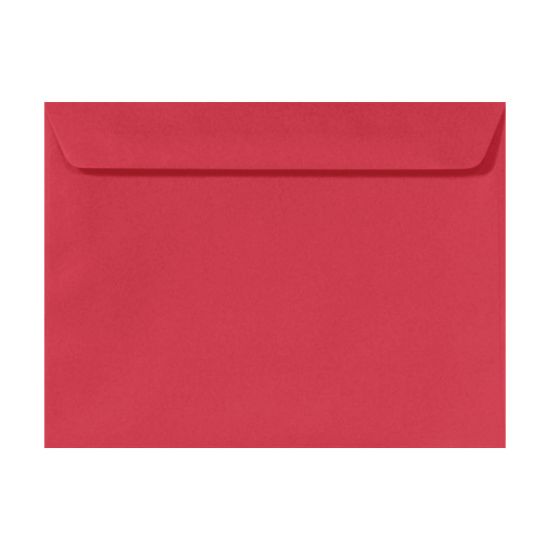 Picture of LUX Booklet 9in x 12in Envelopes, Peel & Press Closure, Holiday Red, Pack Of 1,000