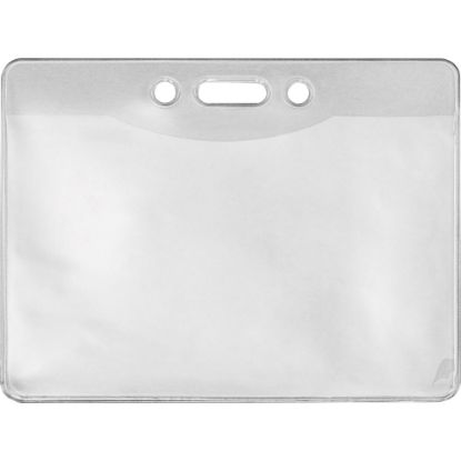 Picture of Advantus Government/Military ID Holders - Support 4in x 2.75in Media - Horizontal - Vinyl - 50 / Pack - Clear - Durable