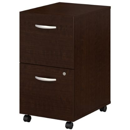 Picture of Bush Business Furniture Components 21inD Vertical 2-Drawer Mobile File Cabinet, Mocha Cherry, Standard Delivery - Partially Assembled