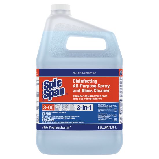 Picture of Spic And Span Disinfecting All-Purpose Spray & Glass Cleaner, 128 Oz Bottle, Case Of 3