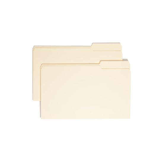 Picture of Smead Selected Tab Position Manila File Folders, Legal Size, 1/3 Cut, Position 3, Pack Of 100